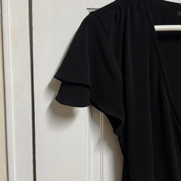 Banana Republic Black Women's Faux Wrap Blouse - Picture 5 of 6